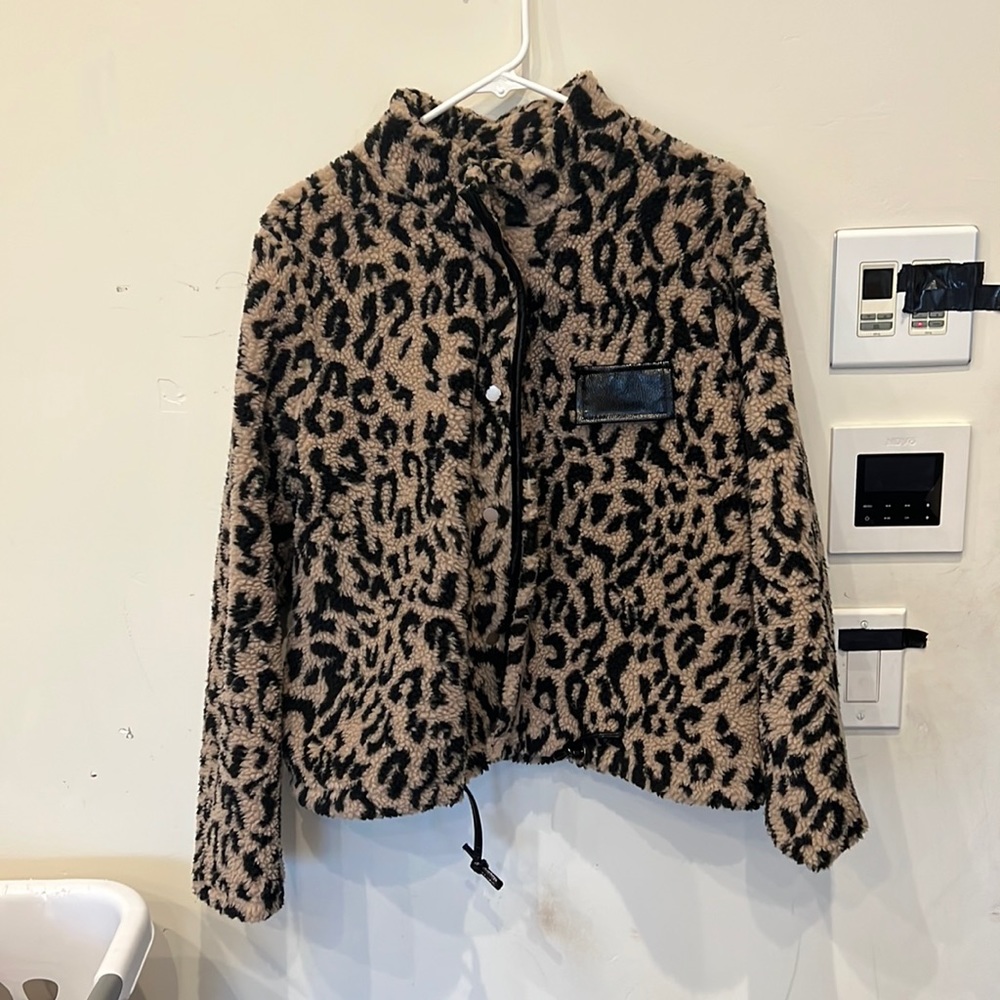 worn once — forever 21 cheetah jacket
